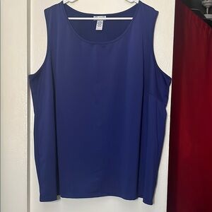 Catherines Blue Sleeveless Tank Top